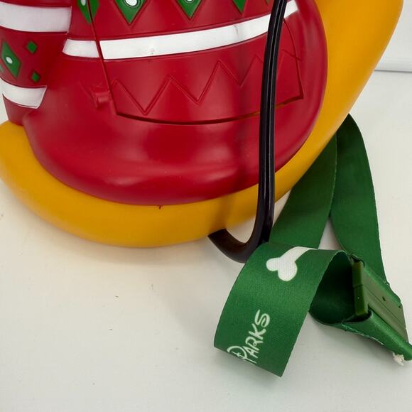 2018 Disney Parks Pluto Popcorn Bucket Red Christmas Sweater – Used - Picture 7 of 12